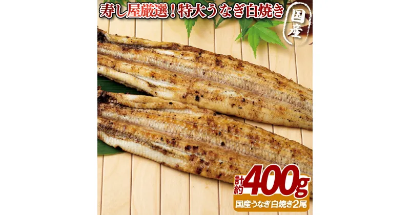 【ふるさと納税】寿し屋 厳選 ! 特大 うなぎ の 白焼 ( 国産 ) 約400g プレゼント ギフト 贈答 贈答用 お中元 お歳暮 御中元 御歳暮