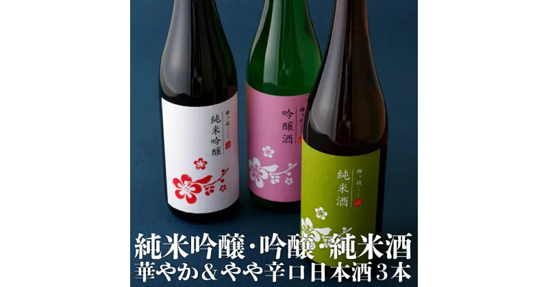 【ふるさと納税】【創業230年 辛口&中口 720ml 3本】 純米吟醸 吟醸 純米酒 華やか&やや辛口 日本酒 3本 (各720ml) セット 酒袋を使って丁寧に作られた酒 女性にも人気 日本酒 宅飲み 中口 辛口 酒 地酒 清酒 長崎 九州 のし お中元 御中元 お歳暮 御歳暮 送料無料