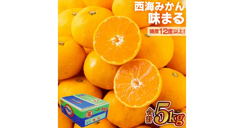 【ふるさと納税】 西海 みかん 味まる 5kg 糖度12度以上 佐世保 長崎 年内発送 ミカン 旬 甘い 家庭用 自宅用 送料無料 長崎県産 常温