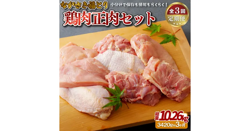 【ふるさと納税】《定期便》ながさき福とり鶏肉正肉セット【3回お届け】