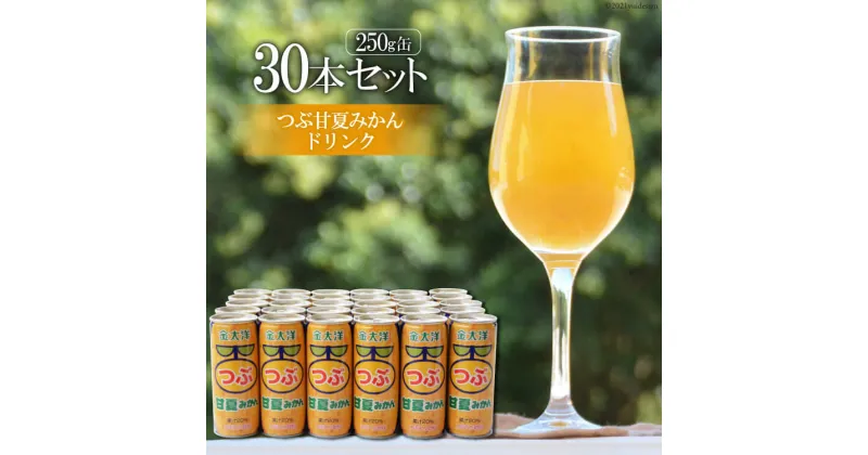 【ふるさと納税】つぶ甘夏みかんドリンクセット（250ml×30本）