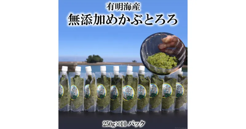 【ふるさと納税】AE298 有明海産 無添加めかぶとろろ（250g×10パック） レビューキャンペーン