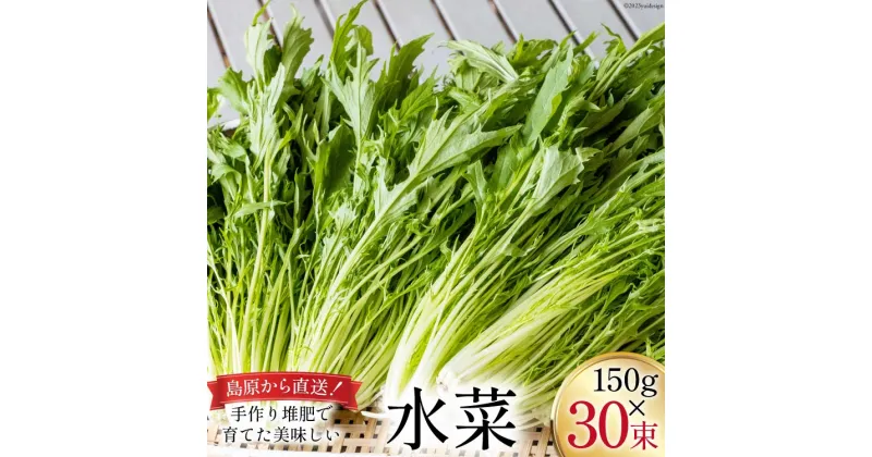 【ふるさと納税】【BH017】水菜 150g×30束