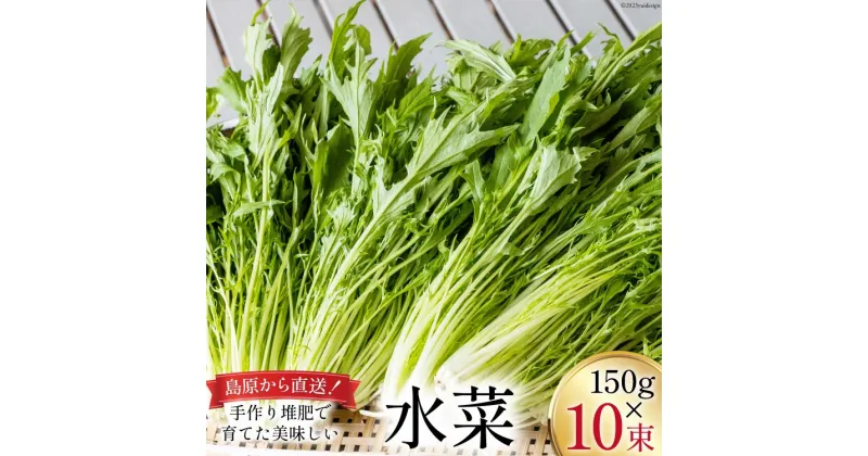 【ふるさと納税】【BH016】水菜 150g×10束