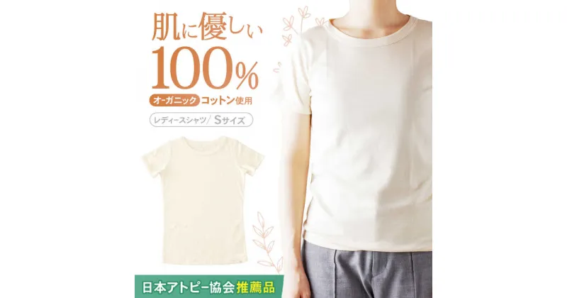 【ふるさと納税】【日本アトピー協会推薦品】オーガニックコットン半袖Tシャツ（レディース / Sサイズ） / Tシャツ メンズ 綿 オーガニック おーがにっく オーガニックコットン 服 肌着 生成り 半袖 / 諫早市 / 株式会社美泉 / 諫早市 / 株式会社美泉 [AHAP017]