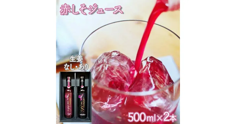 【ふるさと納税】【最速発送】シソルージュ500ml ＆ シソルージュジンジャー500ml セット / 紫蘇 しそ シソ 赤しそ しそジュース / 松尾農園 [AHAY001] スピード 最短 最速 発送