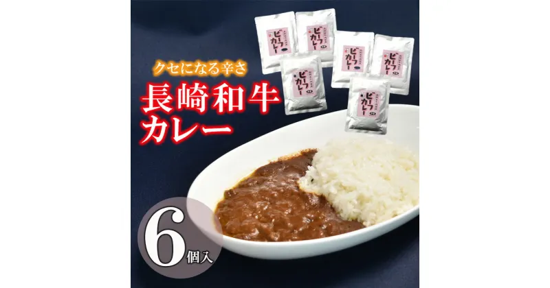 【ふるさと納税】【最速発送】クセになる辛さの「長崎和牛カレー」6P / カレー 牛肉 かれー レトルト レトルトカレー ビーフカレー 長崎和牛 / 諫早市 / 株式会社山香海 [AHBH003] スピード 最短 最速 発送