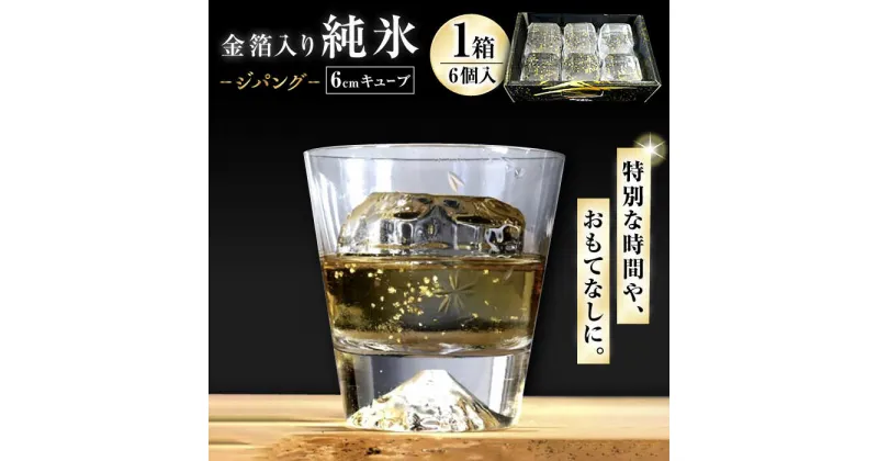 【ふるさと納税】金箔入り 純氷 ジパング / 氷 純氷 金箔 金沢 / 大村市 / 大村製氷[ACZN001]