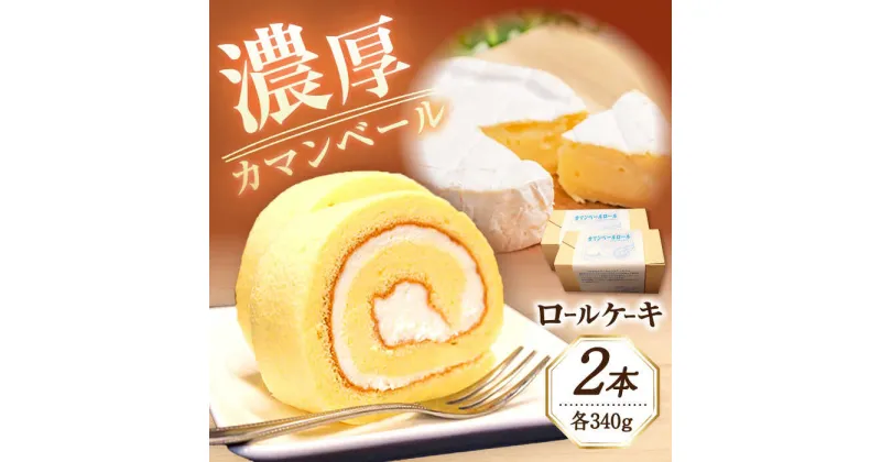 【ふるさと納税】カマンベール ロールケーキ 約340g×2本 / ケーキ カマンベールチーズ スイーツ / 大村市 / シュクルボワ[ACZB001]