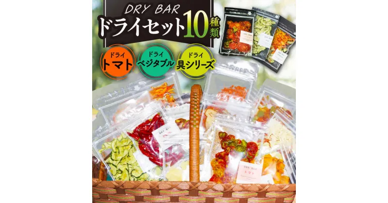 【ふるさと納税】DRY BAR ドライバー Bセット 10種類 乾燥野菜 / ドライフルーツ お菓子 菓子 間食 おやつ / 大村市 / ファームいまみっちゃん[ACYL002]