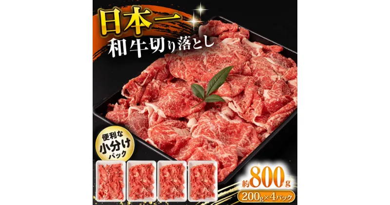 【ふるさと納税】長崎和牛 切り落とし肉 800g / 牛肉 切り落とし 切落し きりおとし すき焼き すきやき しゃぶしゃぶ 小分け / 大村市 / おおむら夢ファームシュシュ[ACAA141]