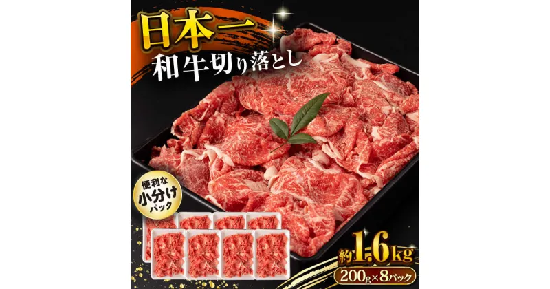 【ふるさと納税】長崎和牛 切り落とし肉 1.6kg / 牛肉 切り落とし 切落し きりおとし すき焼き すきやき しゃぶしゃぶ 小分け / 大村市 / おおむら夢ファームシュシュ[ACAA145]