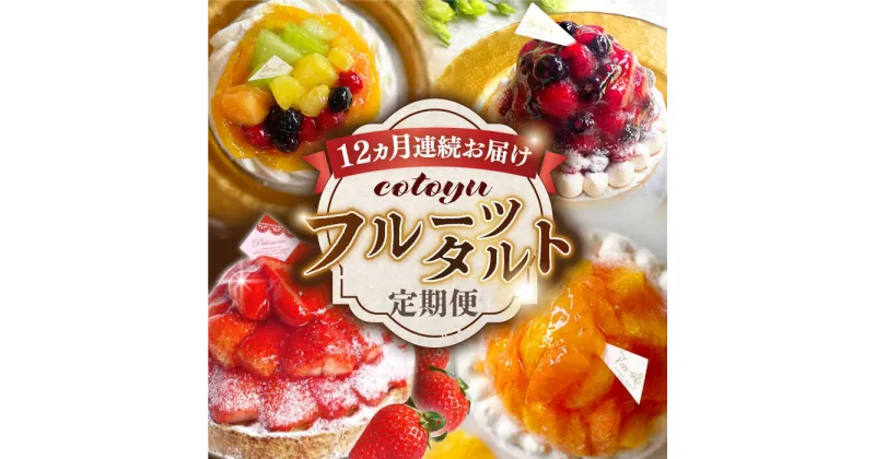 【ふるさと納税】【全12回定期便】cotoyuのフルーツタルト定期便【心優 －Cotoyu Sweets－】[KAA386] 遅れてごめんね 誕生日ケーキ タルト ケーキ 平戸 定期便」