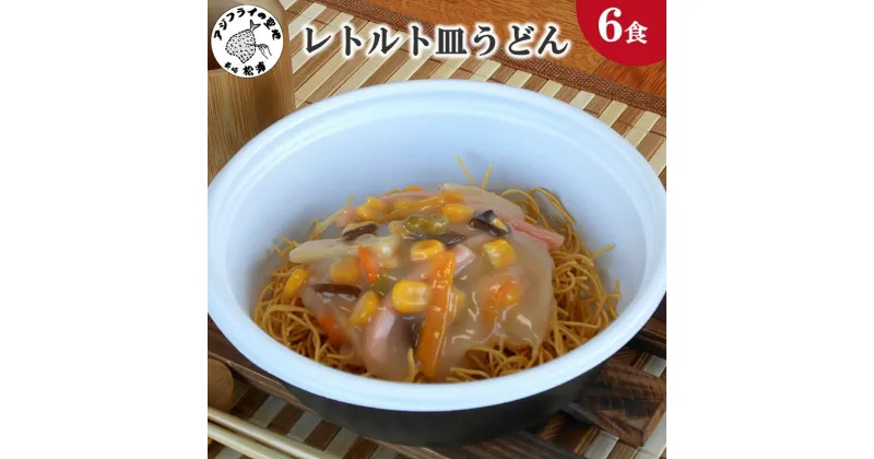 【ふるさと納税】レトルト皿うどん6食【B0-173】 レトルト 皿うどん うどん 簡単調理 長崎皿うどん 詰め合わせ レンチン