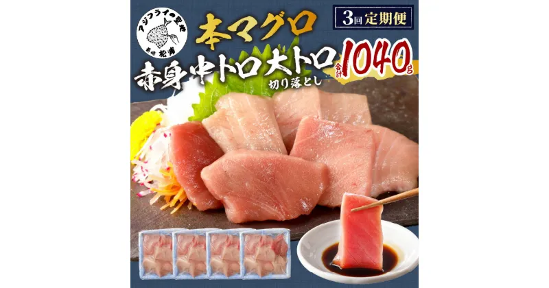 【ふるさと納税】鷹島産本まぐろ食べ切りサイズ80g×4パック(3回定期便）【楽天限定】【D6-001】 楽天限定 ふるさと納税 まぐろ マグロ 時短料理 本マグロ 本まぐろ 切り落とし 魚 小分け 人気 送料無料