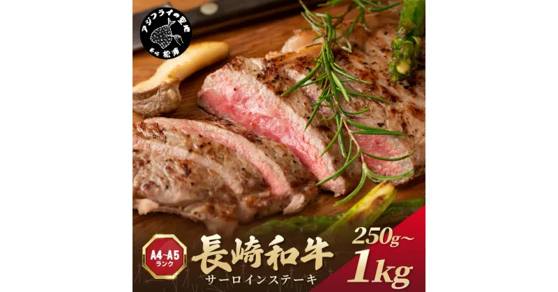 【ふるさと納税】 【A4～A5】長崎和牛サーロインステーキセット 250g 500g 1kg 肉 牛肉 牛 長崎和牛 国産牛 サーロイン ステーキ ステーキ肉 お取り寄せ プレゼント ギフト 送料無料 人気 美味しい 返礼品 おすすめ