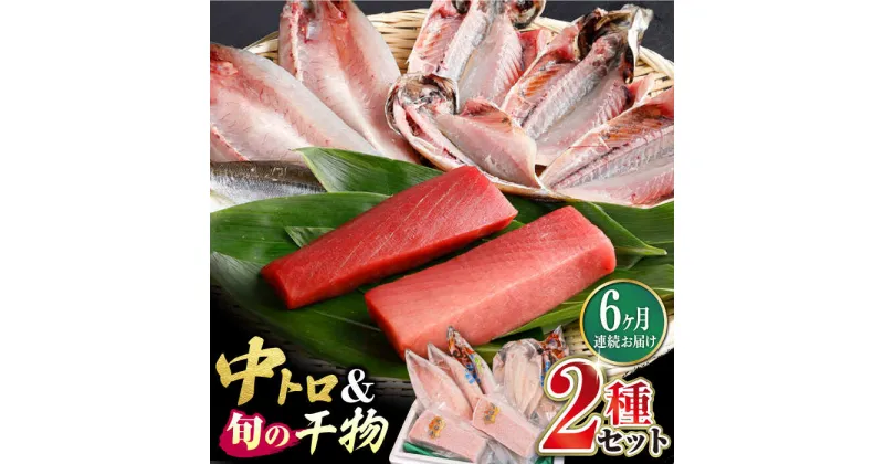 【ふるさと納税】【全6回定期便】対馬産 本マグロ 中トロ300g ＆干物《対馬市》【対海】 新鮮 マグロ 鮪 本鮪 トロ 海鮮 冷凍 浜干し[WAH010] 96000 96000円