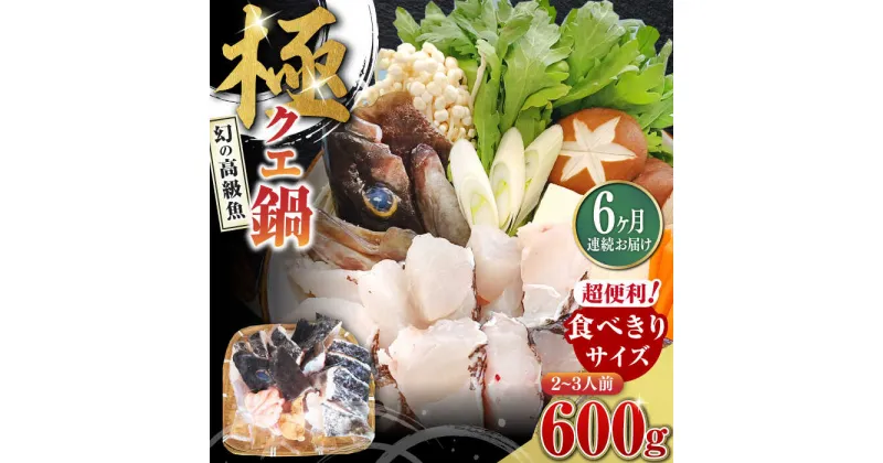 【ふるさと納税】【全6回定期便】対馬 産 クエ 鍋 セット 600g (2〜3人前)《対馬市》【対馬地域商社】九州 長崎 海鮮[WAC034] 99000 99000円