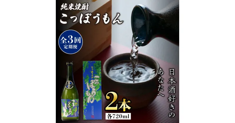 【ふるさと納税】【全3回定期便】純米焼酎 こっぽうもん 25度 720ml 2本セット《対馬市》【株式会社サイキ】対馬 酒 贈り物 米焼酎 プレゼント 焼酎[WAX025] 44000 44000円