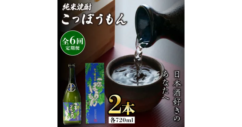 【ふるさと納税】【全6回定期便】純米焼酎 こっぽうもん 25度 720ml 2本セット《対馬市》【株式会社サイキ】対馬 酒 贈り物 米焼酎 プレゼント 焼酎[WAX026] 87000 87000円