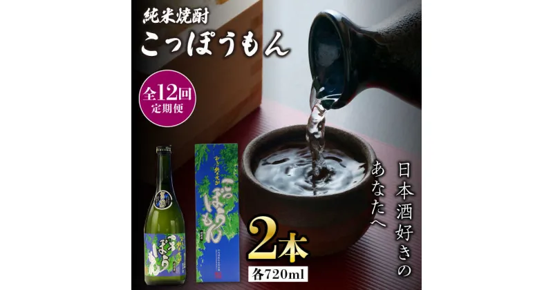 【ふるさと納税】【全12回定期便】純米焼酎 こっぽうもん 25度 720ml 2本セット《対馬市》【株式会社サイキ】対馬 酒 贈り物 米焼酎 プレゼント 焼酎[WAX027] 173000 173000円