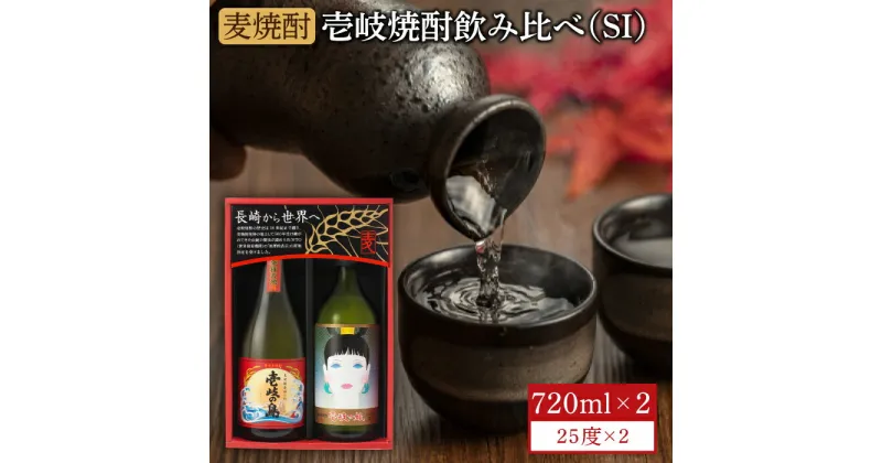 【ふるさと納税】麦焼酎 飲み比べ 2種×720ml（25度）【壱岐っ娘/壱岐の島】《壱岐市》【壱岐の蔵酒造】[JBK003] 焼酎 壱岐焼酎 むぎ焼酎 麦焼酎 本格焼酎 お酒 ギフト プレゼント 地酒 飲み比べ セット 9000 9000円