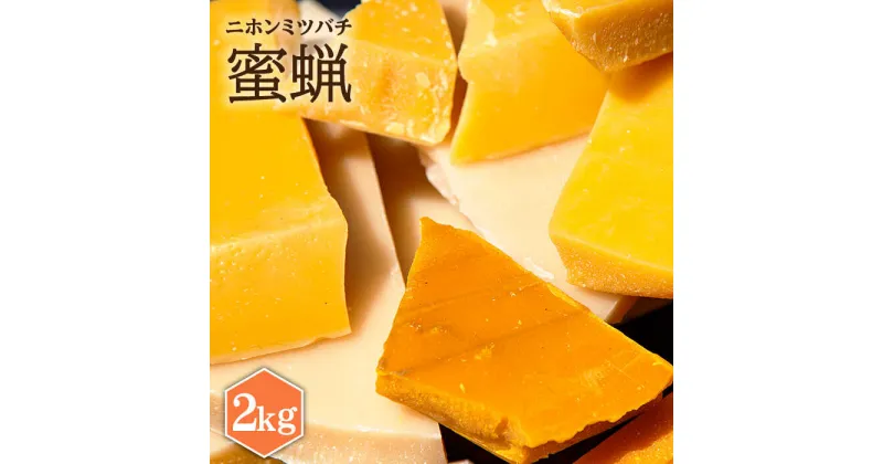 【ふるさと納税】日本蜜蜂 ミツロウ 2kg 《壱岐市》【憲ちゃんハチミツ】[JCL014] 蝋燭 蜜蝋 ロウソク ろうそく 日本蜜蜂 ギフト プレゼント 贈り物 97000 97000円