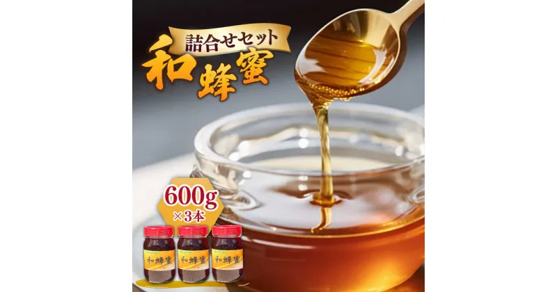 【ふるさと納税】和蜂蜜（ニホンミツバチはちみつ） 600g×3本 [JDP006] ハチミツ 蜂蜜 はちみつ ジャム 日本ミツバチ 二ホンミツバチ 84000 84000円 のし プレゼント ギフト