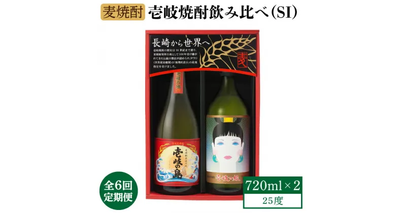 【ふるさと納税】【全6回定期便】壱岐焼酎飲み比べ（SI）[JBK023] 酒 焼酎 麦焼酎 飲み比べ セット 54000 54000円