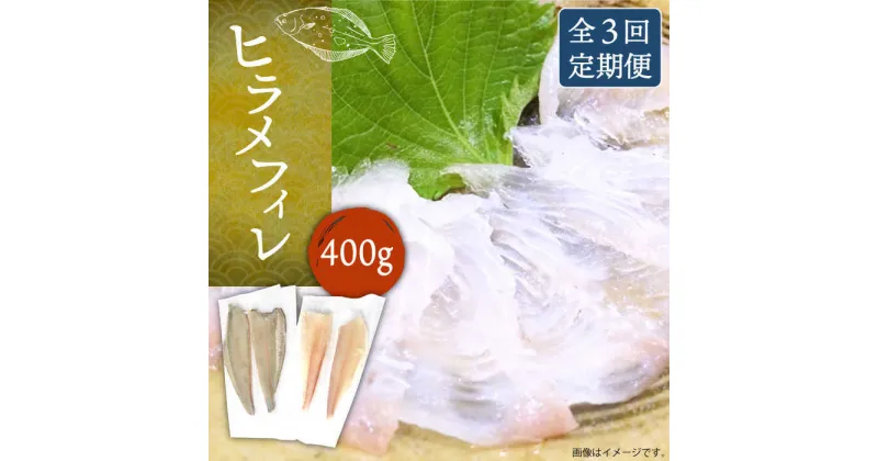 【ふるさと納税】【全3回定期便】ヒラメフィレ 約400g（1尾・1kg台前後）《壱岐市》【なかはら】 [JDT036] ヒラメ ひらめ フィレ 柵 刺身 刺身ブロック 刺し身 切身 冷凍 海鮮 海鮮丼 73000 73000円 冷凍配送