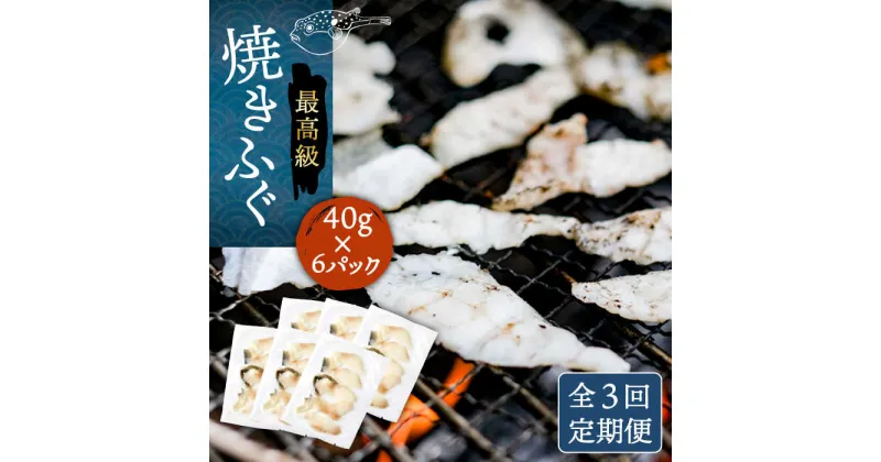 【ふるさと納税】【全3回定期便】焼きふぐ 40g×6パック 《壱岐市》【なかはら】[JDT051] ふぐ フグ 河豚 とらふぐ トラフグ 焼きふぐ 焼ふぐ 焼きフグ おつまみ 肴 ツマミ 84000 84000円 冷凍配送