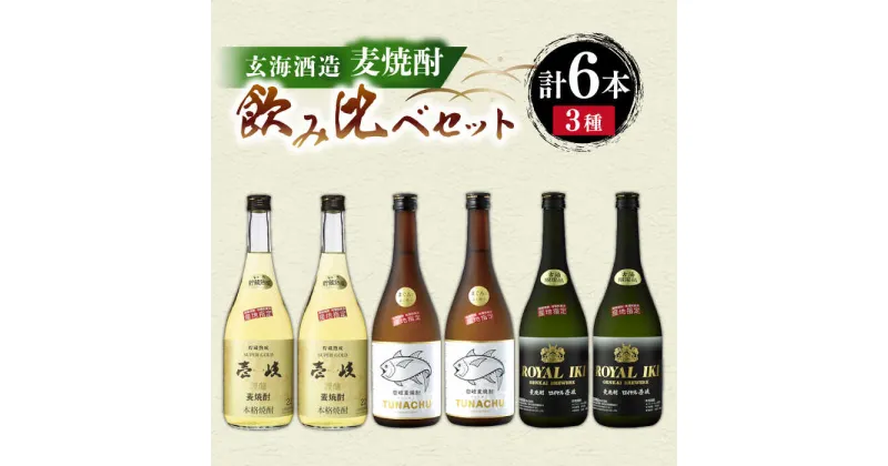 【ふるさと納税】麦焼酎 玄海酒造飲み比べ 3種6本セット 《壱岐市》【玄海酒造】[JCM036] 40000 40000円 4万円 のし プレゼント ギフト