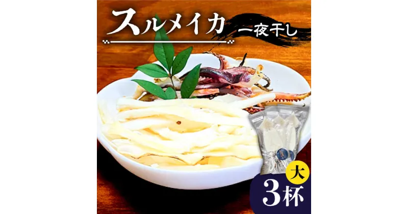 【ふるさと納税】スルメイカ 一夜干し （大）3杯 《壱岐市》【株式会社マルショウ】 いか イカ スルメ おつまみ [JEW010] 13000 13000円 のし プレゼント ギフト 冷凍配送