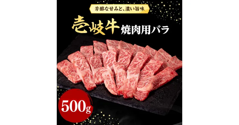 【ふるさと納税】壱岐牛 焼肉用 バラ（カルビ）500g《壱岐市》【株式会社イチヤマ】[JFE010] 冷凍配送 黒毛和牛 A5ランク 赤身 肉 牛肉 焼肉 焼き肉 バラ カルビ BBQ 29000 29000円 のし プレゼント ギフト