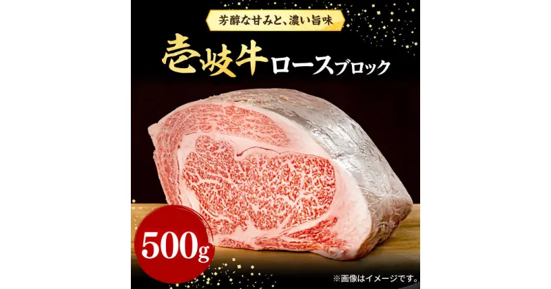 【ふるさと納税】壱岐牛 ロースブロック 500g《壱岐市》【株式会社イチヤマ】[JFE013] 冷凍配送 黒毛和牛 A5ランク 赤身 肉 牛肉 ロース ブロック ステーキ BBQ 焼肉 焼き肉 ブロック肉 塊肉 30000 30000円 のし プレゼント ギフト 焼肉用