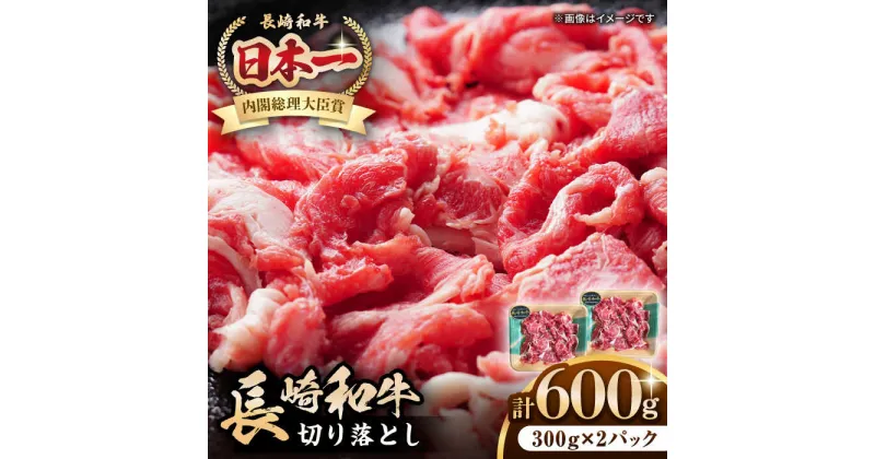 【ふるさと納税】長崎和牛 切り落とし 600g（300g×2パック）《壱岐市》【長崎フードサービス】 肉 牛肉 赤身 小分け 国産 切落し 切り落し 冷凍配送 10000 10000円[JEP008]