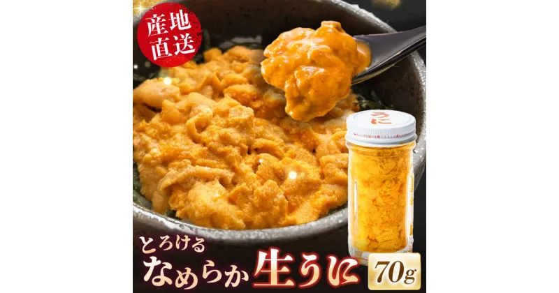 【ふるさと納税】数量限定！壱岐の生うに 70g×1本《壱岐市》【大幸物産】生ウニ 生雲丹 うに ウニ 雲丹 希少 産地直送 冷凍配送 22000円 22000 2万円 のし プレゼント ギフト [JEH024]