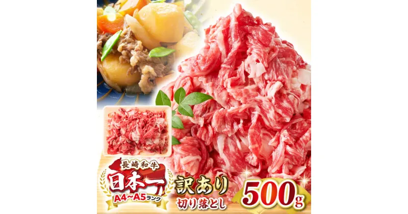 【ふるさと納税】【訳あり】【A4~A5ランク】長崎和牛 切り落とし 500g《壱岐市》【株式会社MEAT PLUS】 肉 牛肉 黒毛和牛 焼き肉 ご褒美 冷凍配送 訳あり A5 黒毛和牛 ギフト[JGH001]