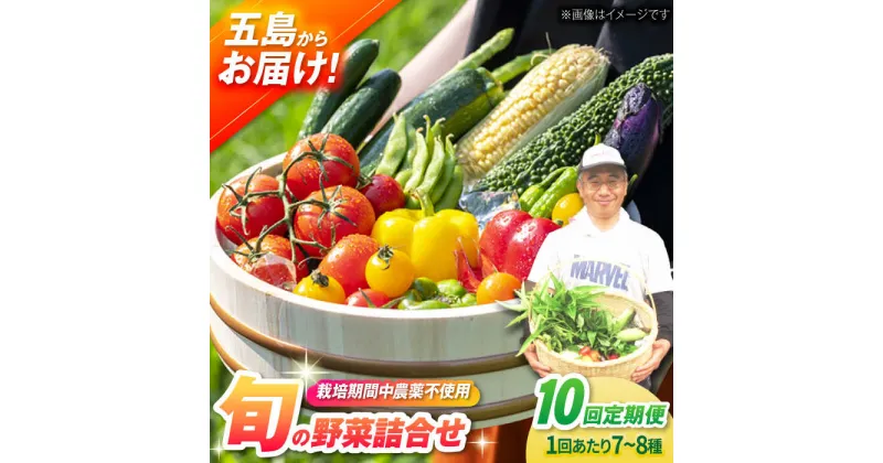 【ふるさと納税】【全10回定期便】有機農法・旬の野菜詰め合わせ 五島市/ぷらっと農園[PDS010]