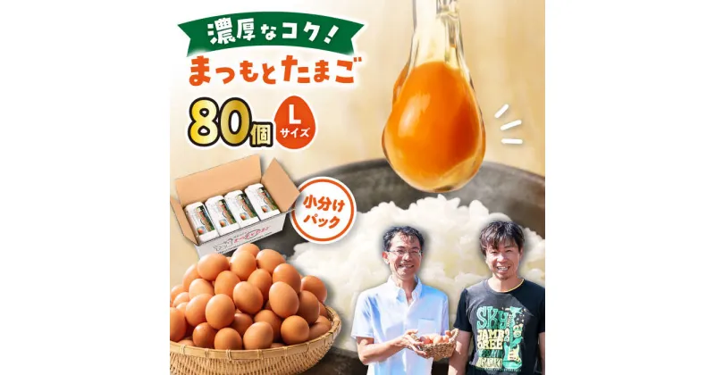 【ふるさと納税】【 Lサイズ 80個 】家族のために選びたい「 まつもとたまご 」＜松本養鶏場＞[CCD009] 長崎 西海 卵 生卵 新鮮 卵かけごはん 安全 安心 美味しい こだわり 少数飼い 小分け 赤玉