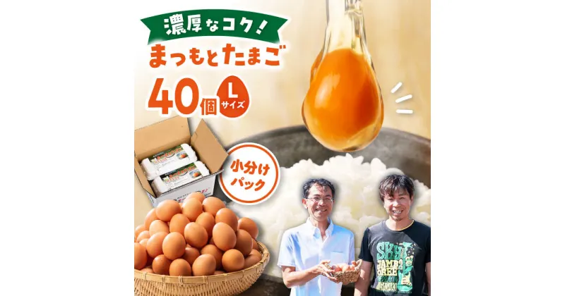 【ふるさと納税】【 Lサイズ 40個 】家族のために選びたい「 まつもとたまご 」＜松本養鶏場＞[CCD001] 長崎 西海 卵 生卵 新鮮 卵かけごはん 安全 安心 美味しい こだわり 少数飼い