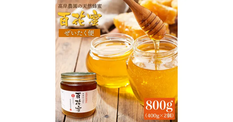 【ふるさと納税】【数量限定】 天然蜂蜜 「百花蜜」 計800g（400g×2個）《今年は希少です》＜高岸農園＞ [CCH002] 蜂蜜 限定 希少 天然 はちみつ 日本ミツバチ 国産