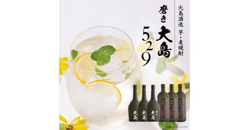 【ふるさと納税】【「芋」と「麦」飲み比べ】磨き大島＆529（各3本入）＜大島酒造＞ [CCP015]