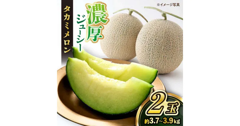 【ふるさと納税】【先行予約☆贈答にも大好評】 タカミ メロン 2玉 (合計約3.7kg～3.9kg)＜白石農園＞ [CBI001] メロン タカミメロン 果物 フルーツ 贈答 ギフト プレゼント お祝い