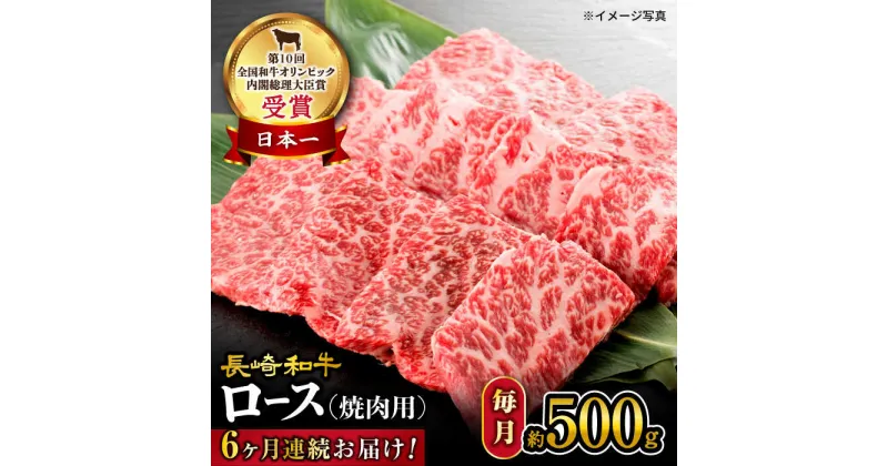 【ふるさと納税】【 訳あり 】【6回 定期便 】 長崎和牛 ロース 焼肉用 約500g×6回定期便＜大西海ファーム＞ [CEK145] 長崎 和牛肉 食品 肉類 国産 ブランド牛 牛肉 ロース こだわり 焼肉 BBQ 定期便