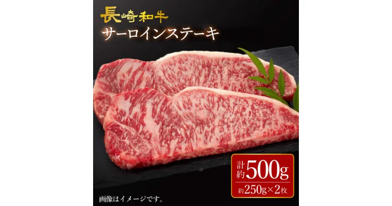 【ふるさと納税】【訳あり】長崎和牛 サーロイン ステーキ 約500g（2枚） 【大西海ファーム食肉加工センター】 [CEK178]