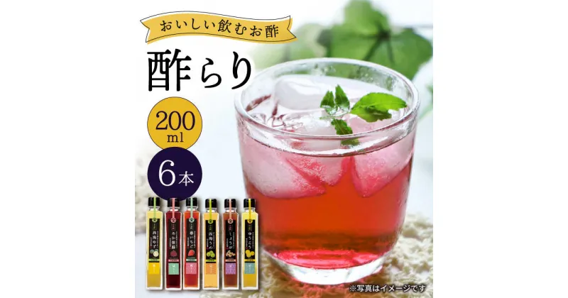 【ふるさと納税】【飲む玄米酢】 酢らり 6種 セット ＜川添酢造＞ [CDN003] 長崎 西海 飲む酢 酢 ビネガー 飲料 果実酢 お酢 ジュース 贈答 ギフト プレゼント 贈り物 お中元 お歳暮