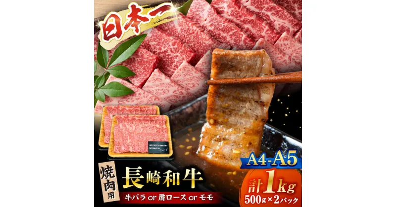 【ふるさと納税】【A4～A5】長崎和牛焼肉用　1kg（500g×2p）＜株式会社MEAT PLUS＞[CFT002]