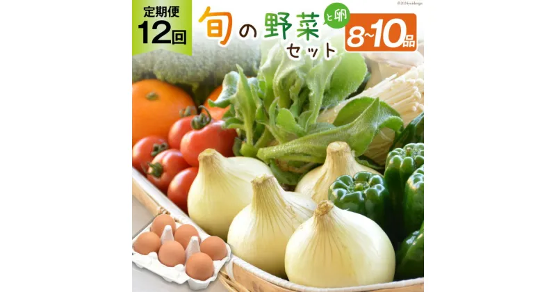 【ふるさと納税】【12回毎月コース】雲仙のめぐみ 旬の野菜セット (S)【卵6個付き】 8〜10品目セット [長崎県農産品流通 長崎県 雲仙市 item1575] 野菜 定期 野菜セット フルーツ 果物 くだもの 卵 たまご