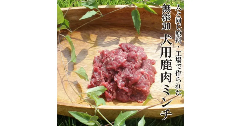 【ふるさと納税】鹿肉ミンチ 犬用 無添加 100g×5パック [ディアー・カンパニー 長崎県 雲仙市 item1512] ミンチ ドッグフード ペットフード ペット用 ペット用品 犬用品 餌 エサ